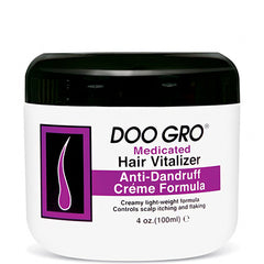 Doo Gro Medicated Hair Vitalizer Anti-Dandruff Creme Formula 4oz
