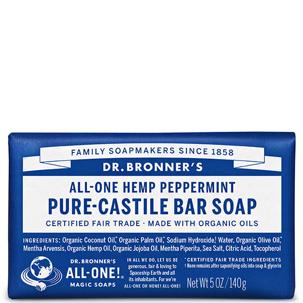 Dr. Bronner's Peppermint Pure-Castile Bar Soap 5oz