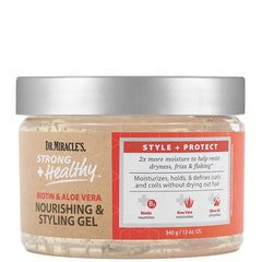 Dr. Miracles Strong + Healthy Biotin & Aloe Vera Nourishing & Styling Gel 12oz