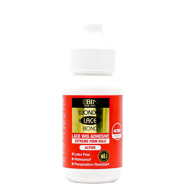 Ebin New York Wonder Lace Bond Lace Wig Adhesive 1.18oz - Extreme Firm Hold