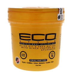 Eco Style Gold Styling Gel with Olive Oil & Shea Butter \/ Black Castor Oil & Flaxseed 16oz