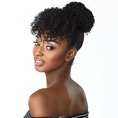 Sensationnel Synthetic Instant Bun with Bangs - FAIRY