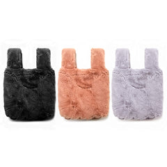 Mini Soft Faux Fur Tote Bag\/ Furry Hand Bag