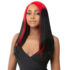 Nutique Bff Synthetic Hair Glueless HD Lace Front Wig - GARNET