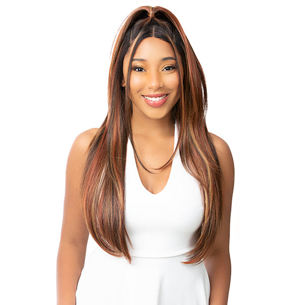Nutique Illuze Synthetic Hair 360 Glam Up Glueless HD Frontal Lace Wig - STRAIGHT 27