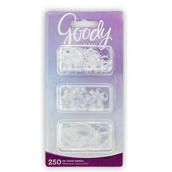 Goody #01046 Latex Elastics Multi on Clear 250pcs