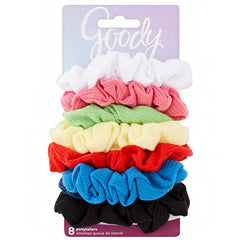 Goody #04449 Ouchless Ribbed Scrunchies - 8pcs