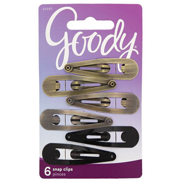 Goody #10197 Hair Snap Clips 6 pcs