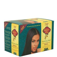 Hawaiian Silky Moroccan Argan Oil Hydrating Sleek No Lye Conditioning Relaxe - Super