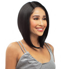 Sensual Human Hair Blend Hybrid Lace Front Wig - HB002