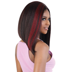 Motown Tress Glam Touch Human Hair Blend Glueless HD Lace Wig - HBL SELINA