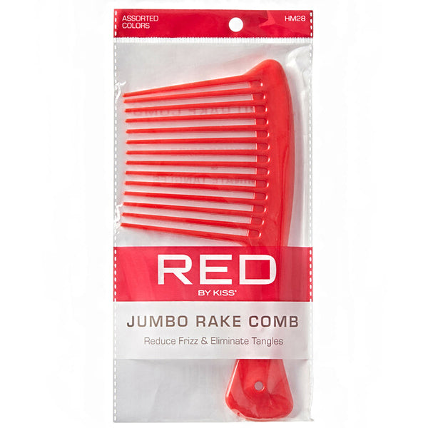 Red by Kiss HM28 Jumbo Rake Comb - Assorted Color :: WigTypes.com