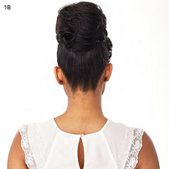 Sensationnel Synthetic Instant Bun with Bangs - CARLA