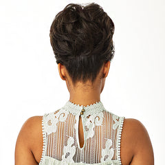 Sensationnel Synthetic Instant Bun with Bangs - EVONNE