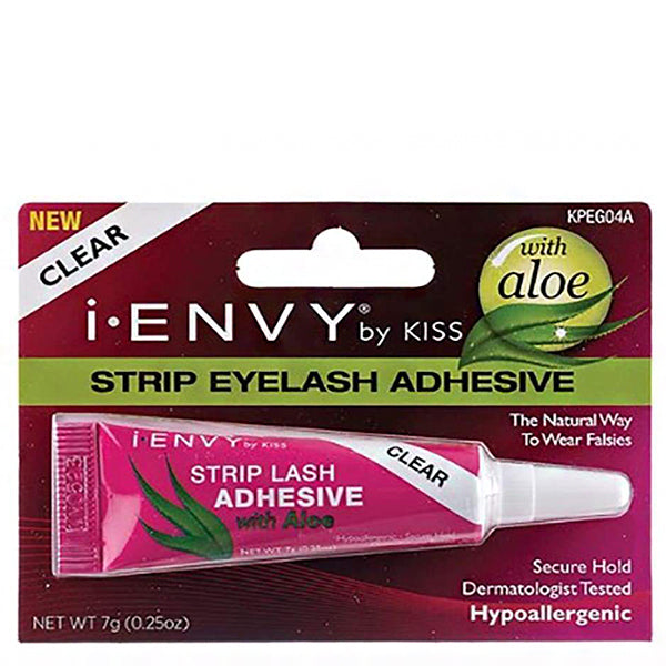 Kiss I-Envy KPEG04A Strip Lash Adhesive with Aloe - Clear 0.25oz