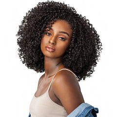 Sensationnel Curls Kinks & Co Synthetic Half Wig Instant Weave - RULE BREAKER