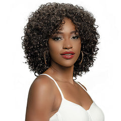 Janet Collection Natural Curly Synthetic Hair Wig - NATURAL KELLEN