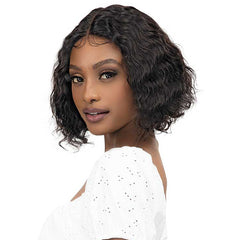 Janet Collection 100% Natural Virgin Remy Human Hair Deep Part Lace Wig - ZARIA