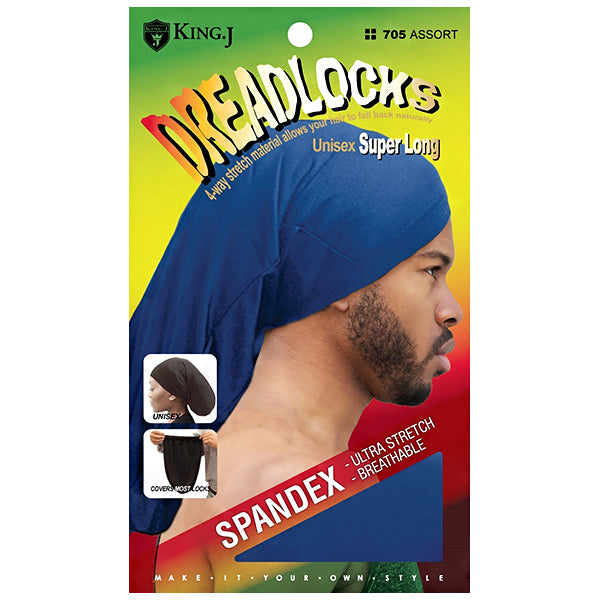 King J Spandex Cap for Dreadlocks Unisex Super Long