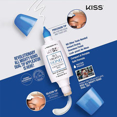 Kiss KAMBD01D1 All Mighty Bond Lace Front Wig Bond Adhesive Dual Tip Applicator 1.1oz