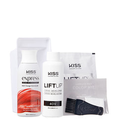 Kiss Colors & Care K43SET Orange Marmalade Express Semi-Permanent Complete Hair Color Kit