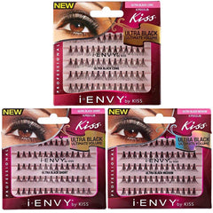 kiss i envy KPEXXUB individual lashes ultra black flare