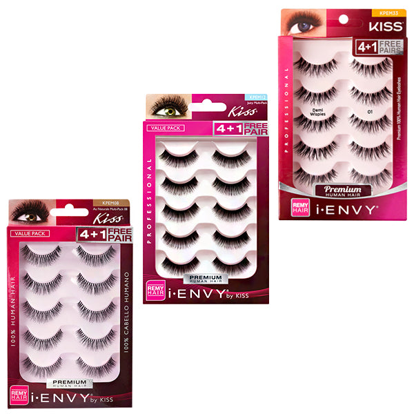 Kiss I Envy KPEMXX Professional Eyelashes Multi Pack