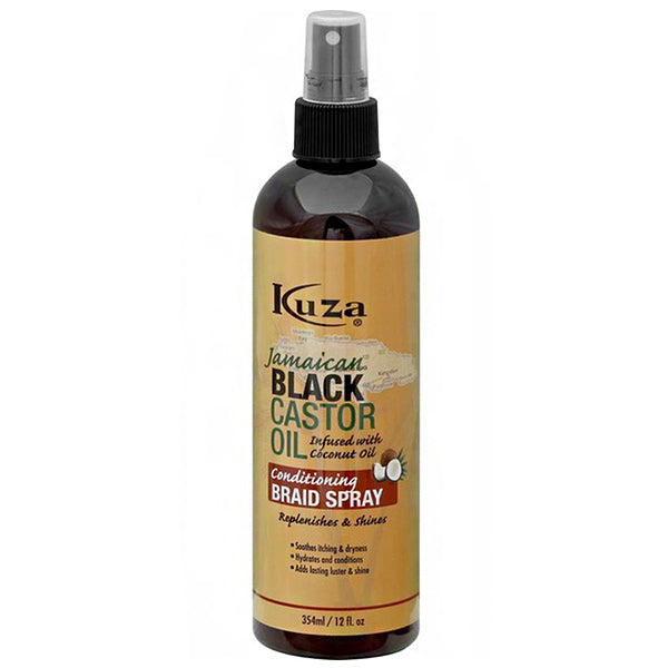 Kuza Jamaican Black Castor Oil Conditioning Braid Spray 12oz
