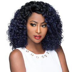 WIGO Collection Synthetic Hair Extreme Side Deep Natural Plucked C-Shape Part Wig - LA DONNA