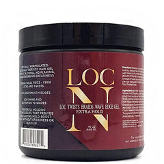 Loc N Loc Twists Braids Wave Edge Gel Extra Hold 16oz