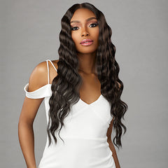 Sensationnel Human Hair Blend Butta HD Lace Front Wig - LOOSE CRIMP 28