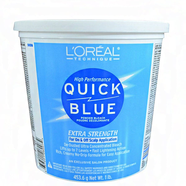 L'Oreal Technique Quick Blue Powder Bleach - Extra Strength 1lb