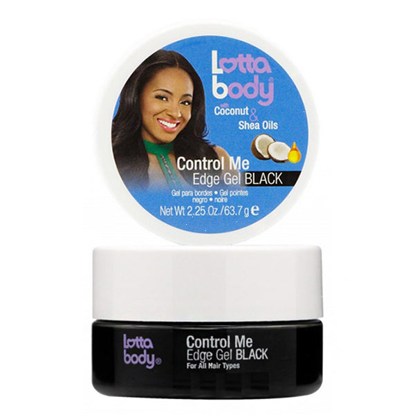 LottaBody Coconut & Shea Oils Control Me Edge Gel Black 2.25oz