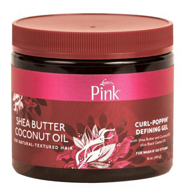 Luster's Pink Shea Butter Coconut Oil Curl-Poppin' Defining Gel 16oz