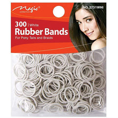 Magic Collection #2751WHI Rubber Band 300pc White