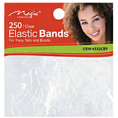 Magic Collection #332CRY 250pc Elastic Bands Clear