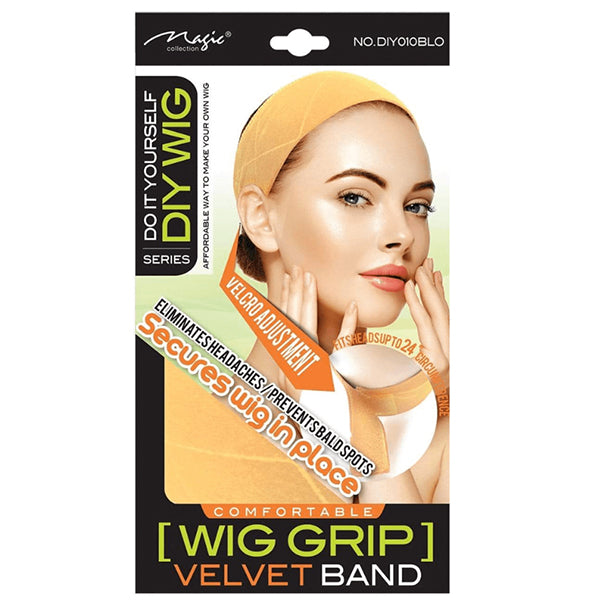 Magic Collection #DIY010BLO DIY WIG Wig Grip Velvet Band - Blond