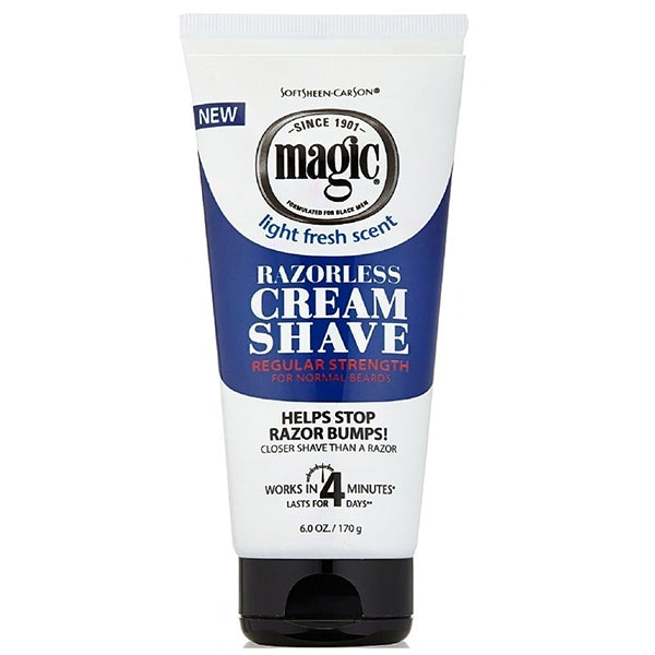 Magic Razorless Cream Shave Regular Magic Razorless Cream Shave - Regular Strength 6oz :: WigTypes.com