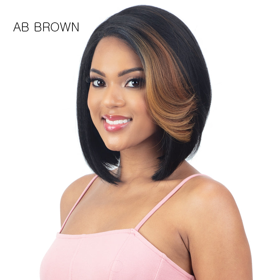 Mayde Beauty Human Hair Blend Mocha HD Lace Front Wig ICE