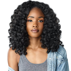 Sensationnel Curls Kinks & Co Synthetic Half Wig Instant Weave - MONEY MAKER