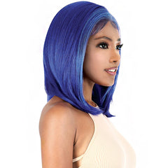 Motown Tress Synthetic Hair HD Invisible 13X7 Lace Wig - LS137 BLUE