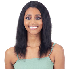 Naked 100% Brazilian WET & WAVY Natural Hair Lace Part Wig - DEEP WAVE 18