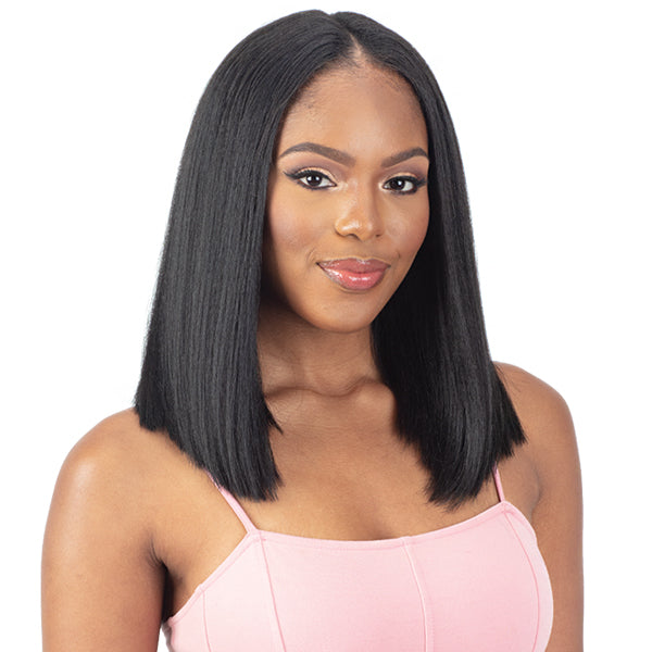 Organique Synthetic Hair U Part Wig - NATURAL YAKY STRAIGHT 14