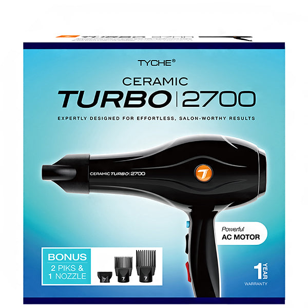 Nicka K New York #HDAC01 Tyche Ceramic Turbo 2700 Hair Dryer