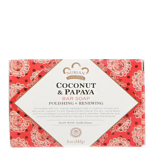 Nubian Heritage Coconut & Papaya Soap 5oz