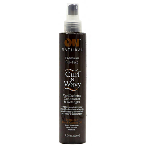 On Natural Curl-N-Wavy Jamaican Curl Defining Conditioner & Detangler Black Castor Oil 8oz