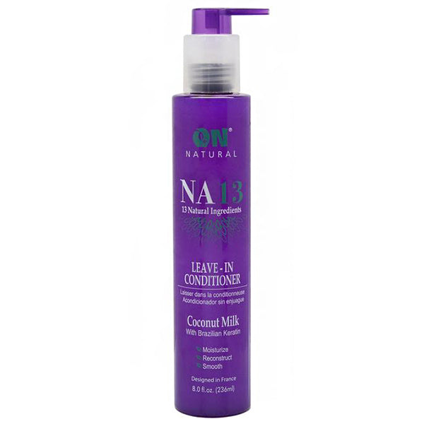 On Natural NA13 Leave In Conditioner Coconut Milk with Brazilian Keratin 8oz