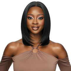 Outre 100% Human Hair Blend 5x5 Glueless HD Lace Closure Wig - HHB NATURAL YAKI 14