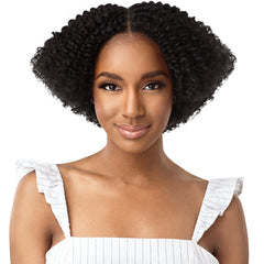 Outre Big Beautiful Hair Human Hair Blend Clip in - 4A KINKY CURL 10