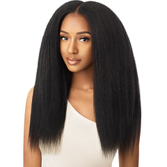 Outre Big Beautiful Hair Human Hair Blend Clip in - KINKY STRAIGHT 18